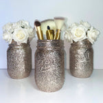 Load image into Gallery viewer, Champagne Gold Glitter Mason Jar - KLC Creation
