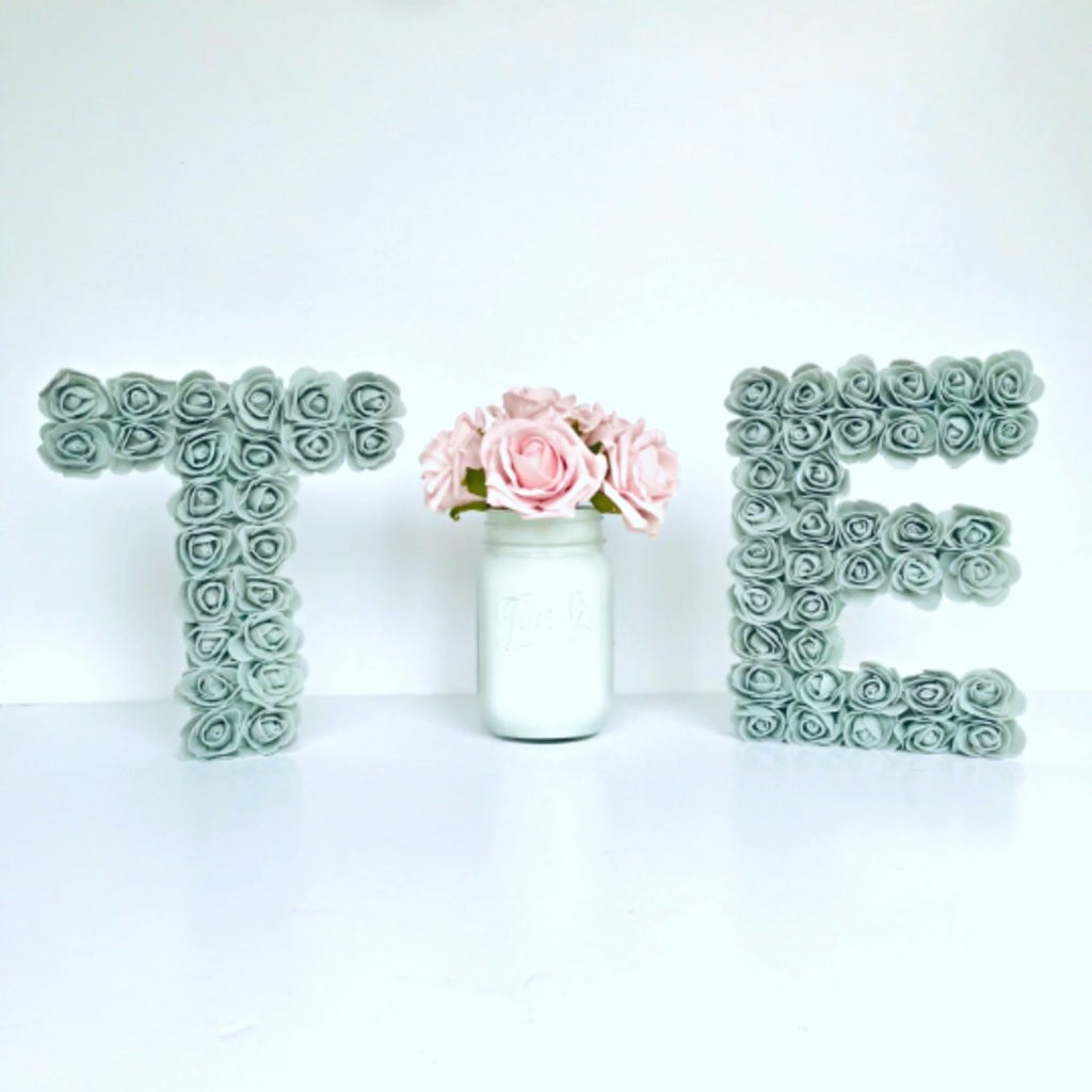Large Freestanding Flower Letters - KLC Creation