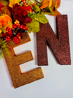 Load image into Gallery viewer, Autumnal Large Glitter Letters

