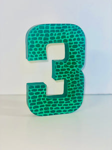 Reptile Birthday Age Number Prop
