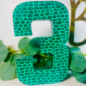 Reptile Birthday Age Number Prop