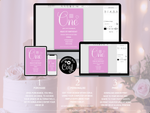 Load image into Gallery viewer, Pink 1st Birthday Digital Invitation Template
