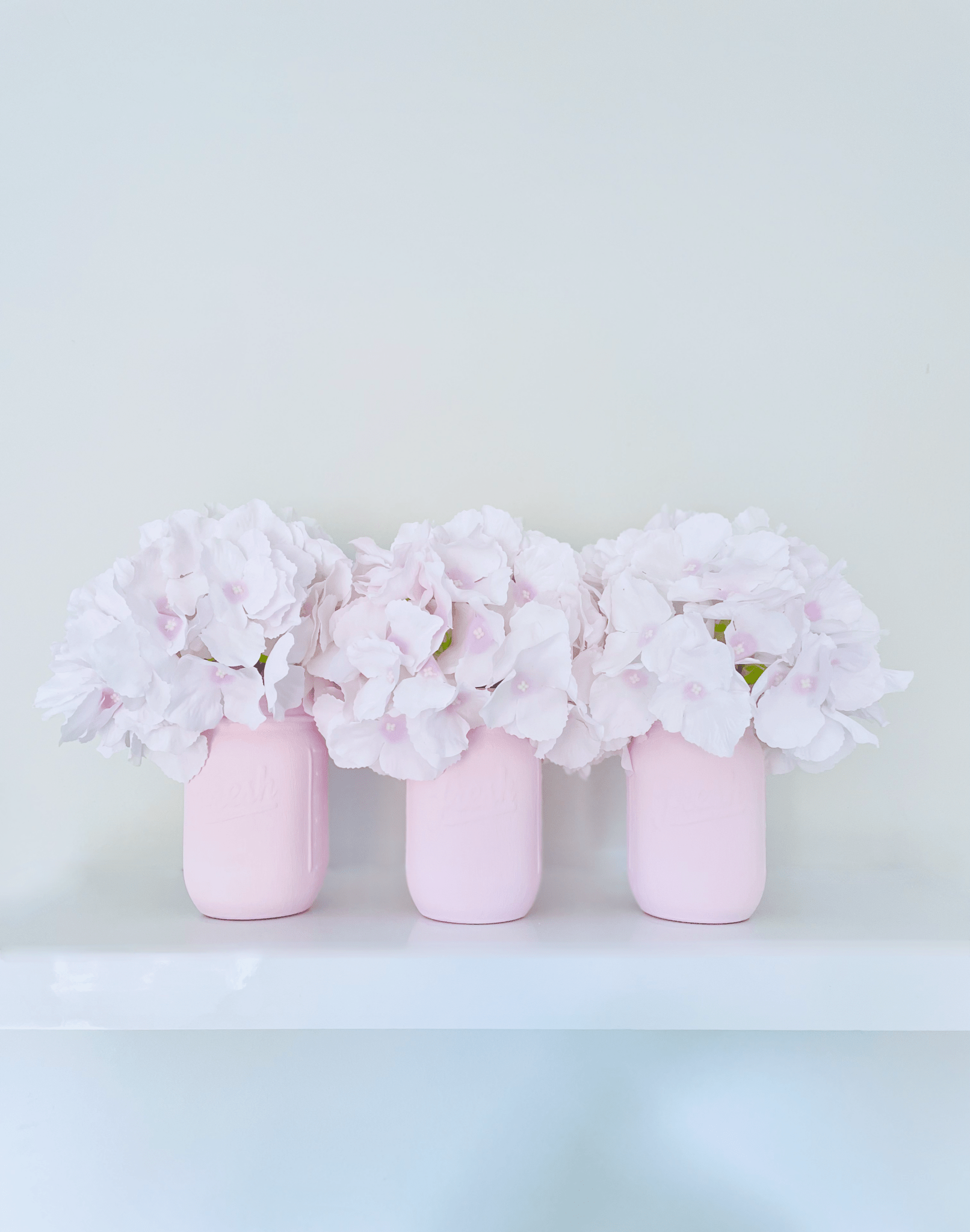 Baby Pink Mason Jar Set - KLC Creation