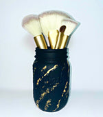 Load image into Gallery viewer, Black &amp; Gold Mason Jar - KLC Creation
