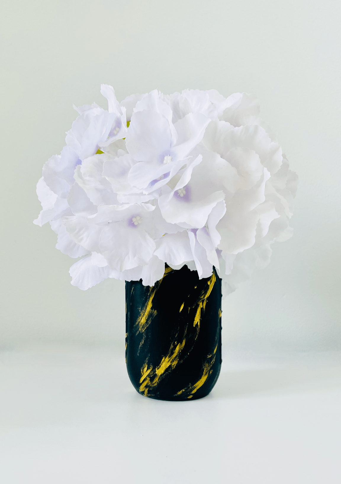 Black & Gold Mason Jar - KLC Creation