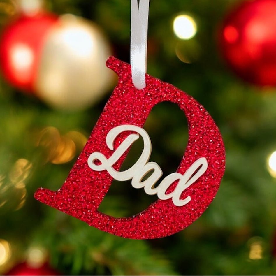 Dad Christmas Name Ornament - KLC Creation