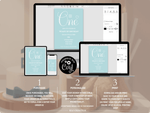 Load image into Gallery viewer, Duck Egg Blue First Birthday Digital Invite - KLC Creation
