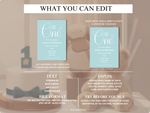Load image into Gallery viewer, Duck Egg Blue First Birthday Digital Invite - KLC Creation
