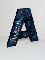 Load image into Gallery viewer, Galaxy Theme Name Letter - KLC Creation
