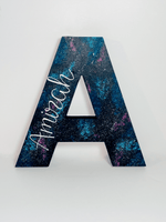 Load image into Gallery viewer, Galaxy Theme Name Letter - KLC Creation
