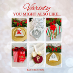 Load image into Gallery viewer, Green Name Letter Christmas Bauble - KLC Creation

