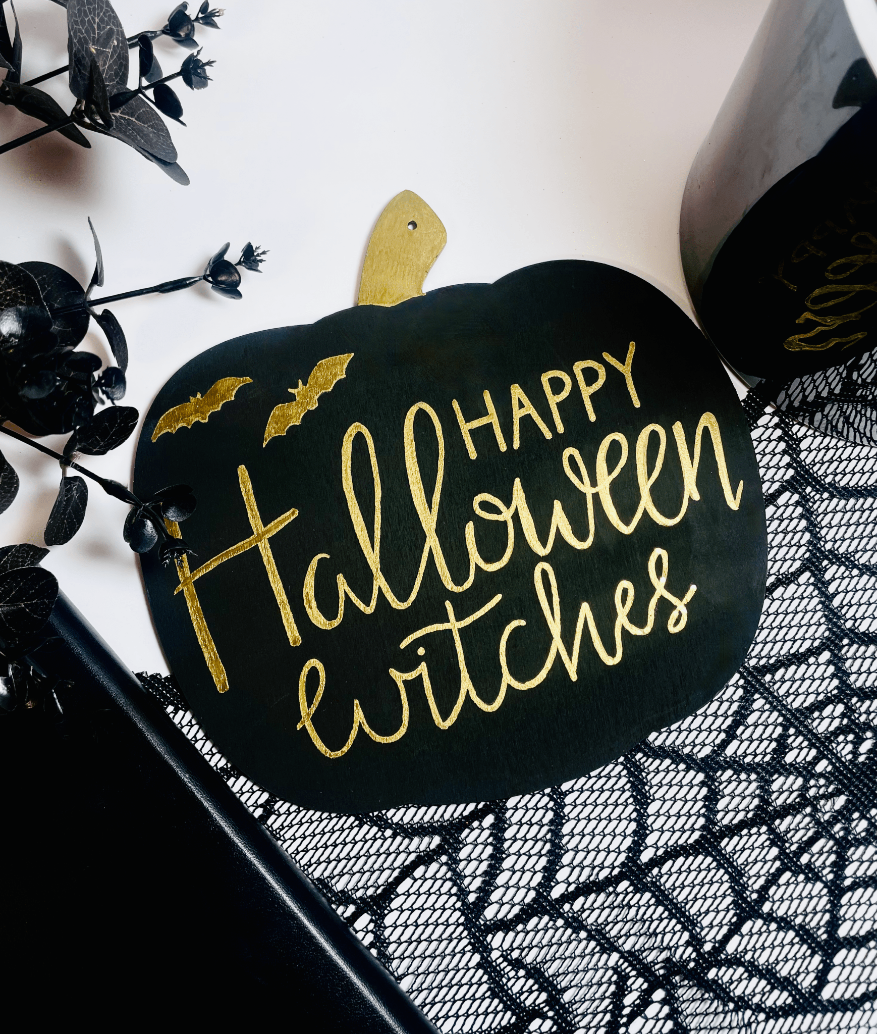 Happy Halloween Witches Sign - KLC Creation