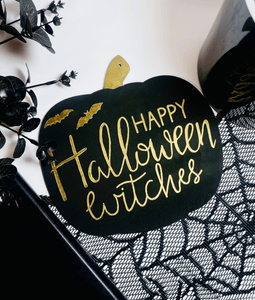 Happy Halloween Witches Sign - KLC Creation