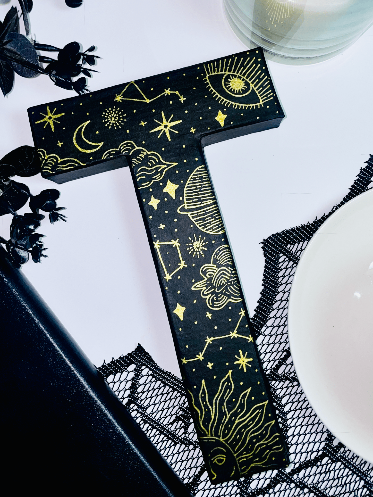 Large Celestial Letter Initial - KLC Creation