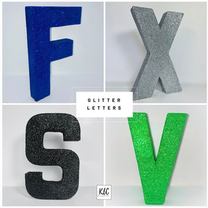 Large Freestanding Glitter Letters - KLC Creation