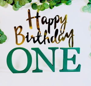 Large Freestanding Jungle Green ONE - KLC Creation