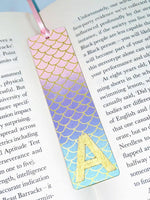 Load image into Gallery viewer, Mermaid Bookmark with Initial - KLC Creation
