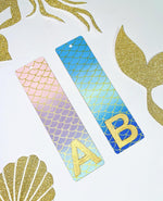 Load image into Gallery viewer, Mermaid Bookmark with Initial - KLC Creation
