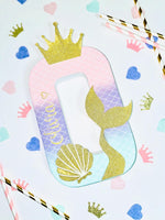 Load image into Gallery viewer, Mermaid Name Letter Sign - KLC Creation
