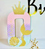 Load image into Gallery viewer, Mermaid Name Letter Sign - KLC Creation
