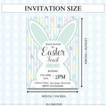 Load image into Gallery viewer, Mint Green Easter Feast Invitation - KLC Creation
