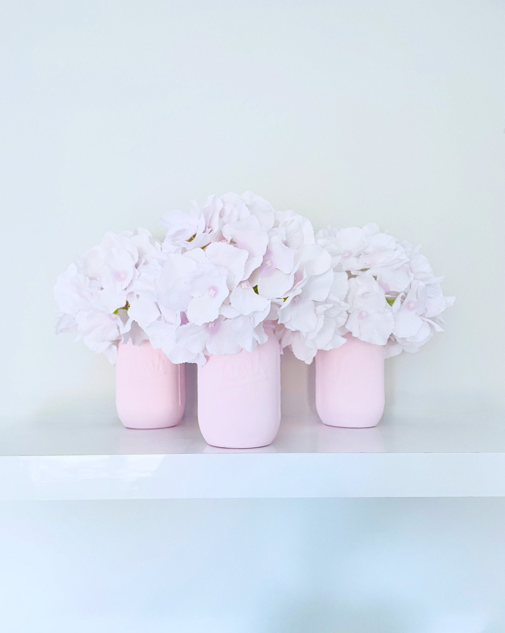 Pale Pink Mason Jar - KLC Creation