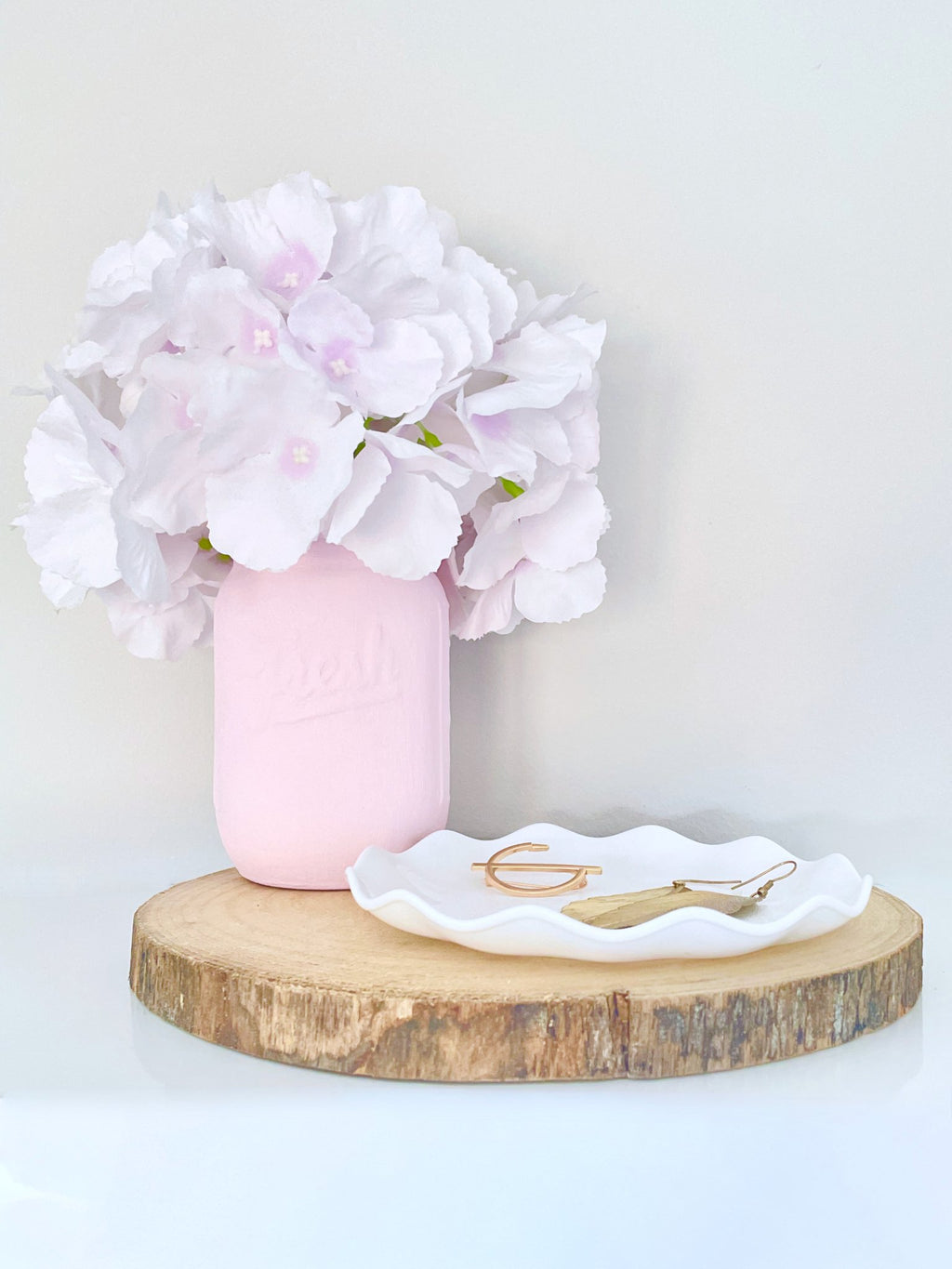 Pale Pink Mason Jar - KLC Creation