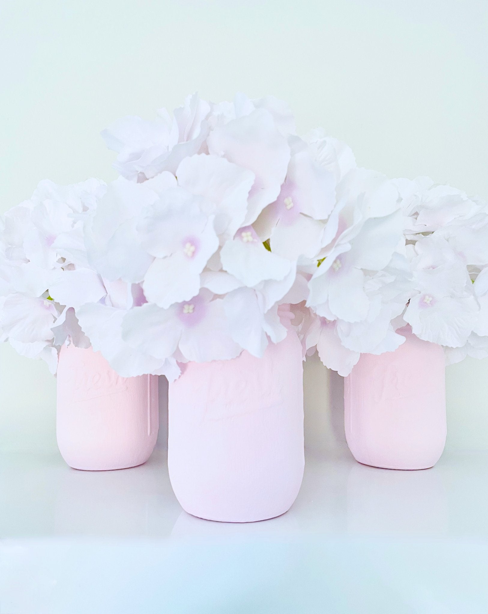 Pale Pink Mason Jar - KLC Creation