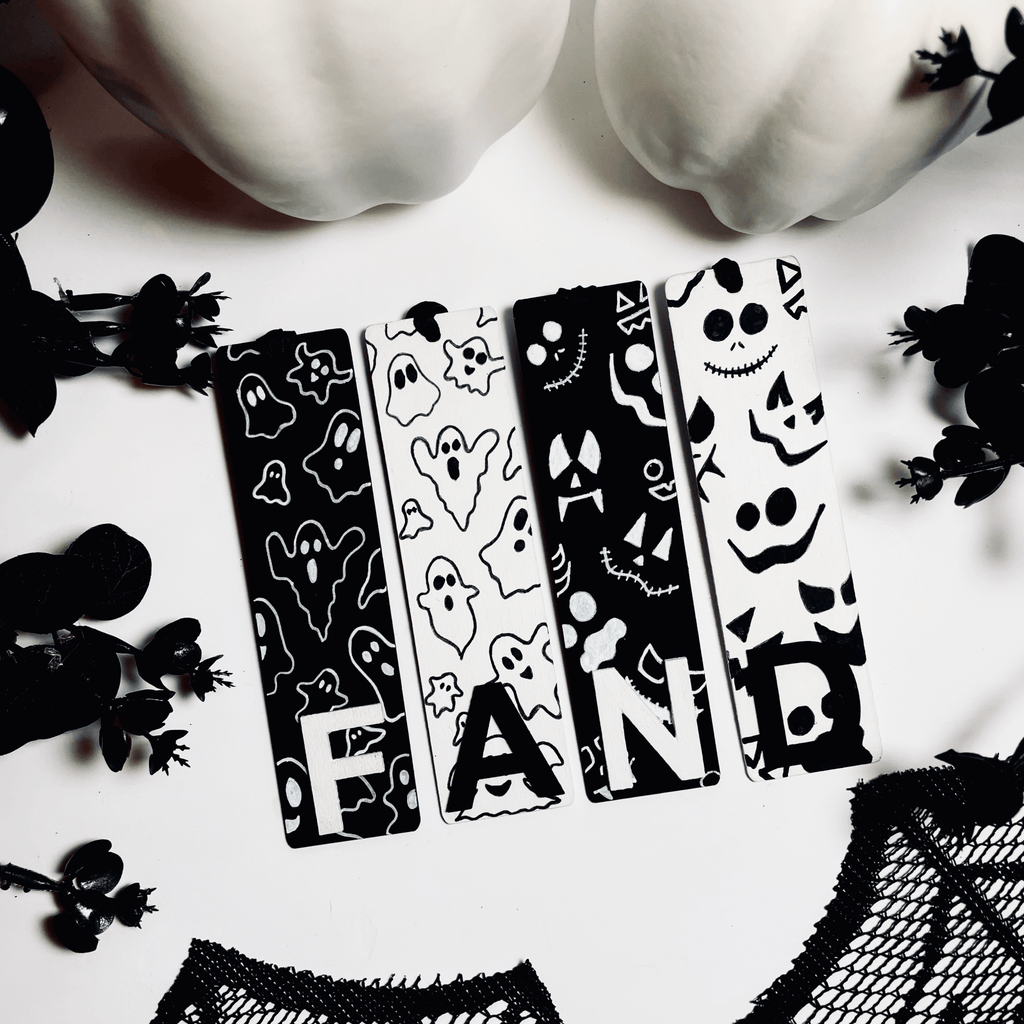 Personalised Handmade Halloween Bookmarks - KLC Creation