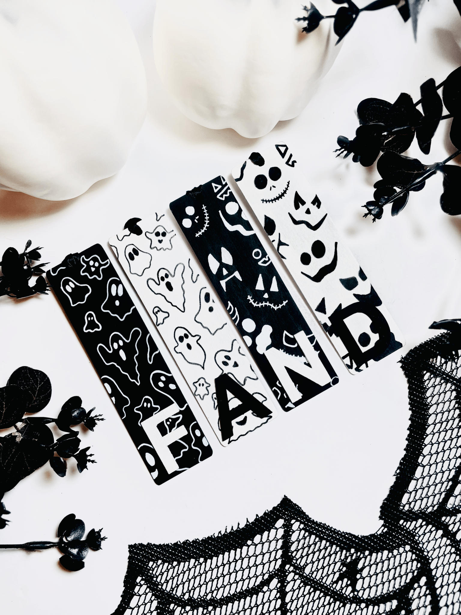 Personalised Initial Halloween Bookmark - KLC Creation