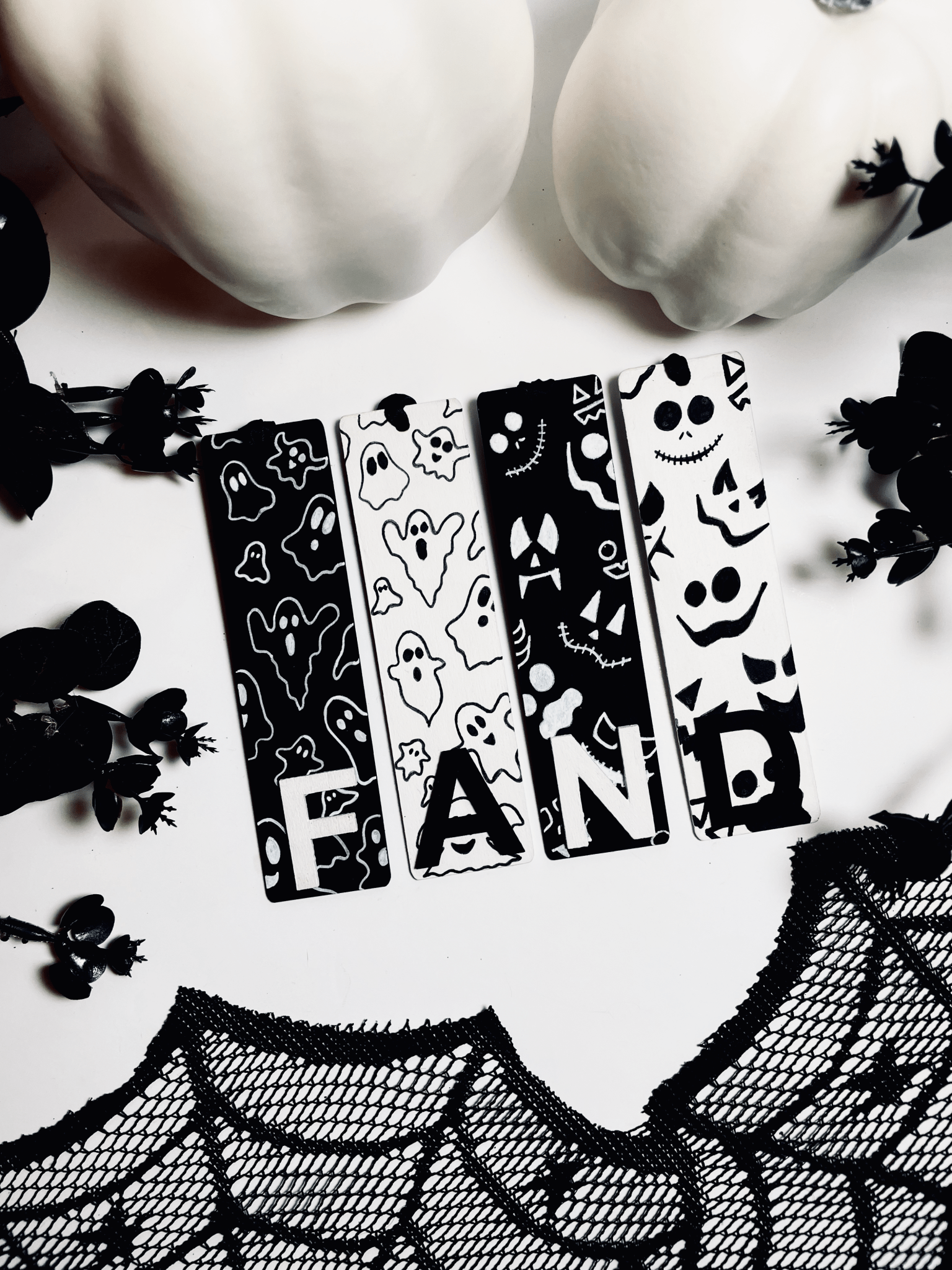 Personalised Initial Halloween Bookmark - KLC Creation