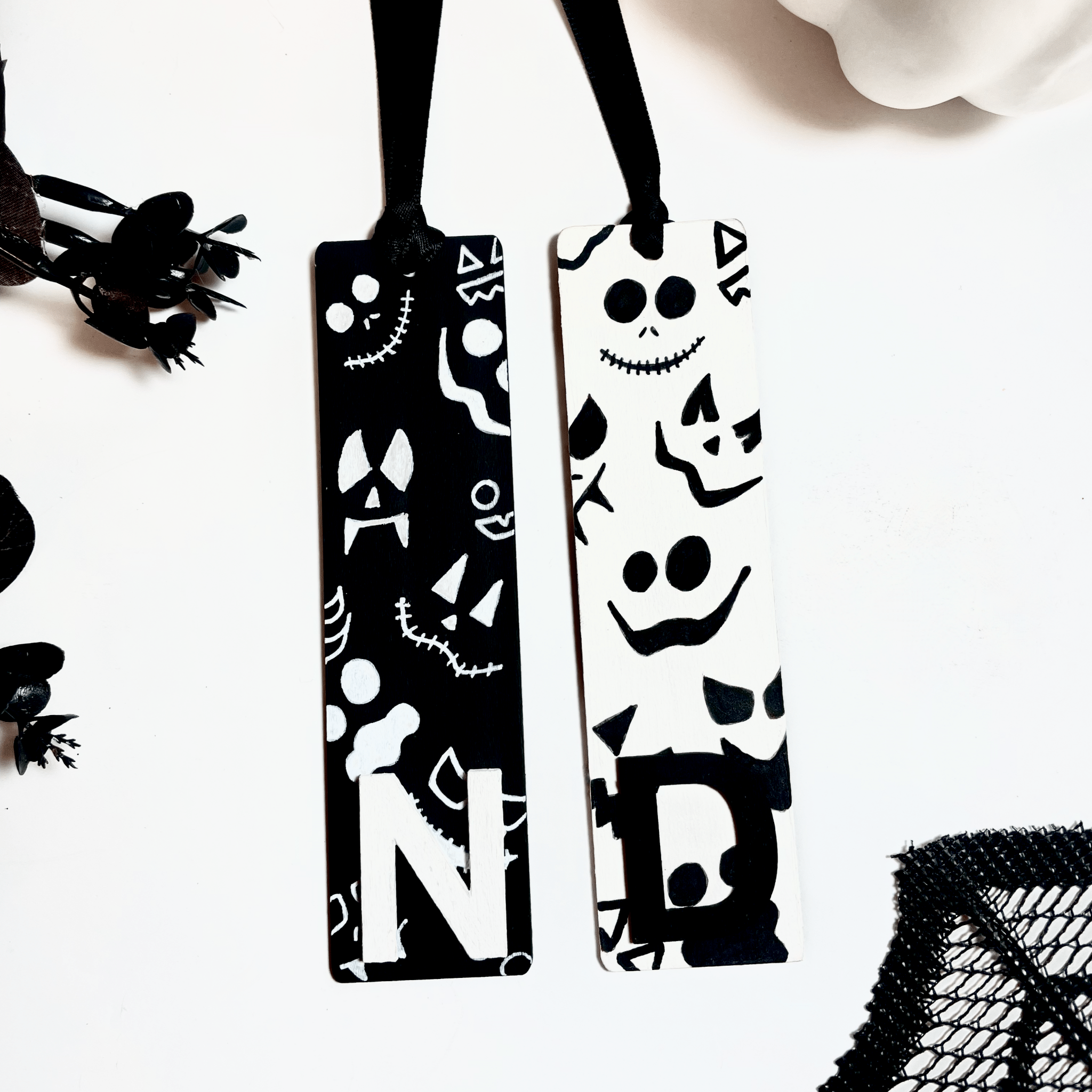 Personalised Initial Halloween Bookmark - KLC Creation