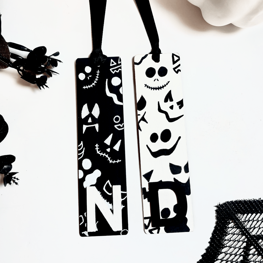 Personalised Initial Halloween Bookmark - KLC Creation