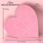 Load image into Gallery viewer, Pink &amp; Gold Geometric Heart - KLC Creation
