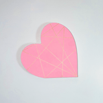 Load image into Gallery viewer, Pink &amp; Gold Geometric Heart - KLC Creation

