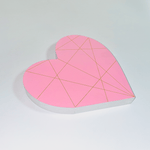 Load image into Gallery viewer, Pink &amp; Gold Geometric Heart - KLC Creation
