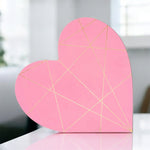 Load image into Gallery viewer, Pink &amp; Gold Geometric Heart - KLC Creation
