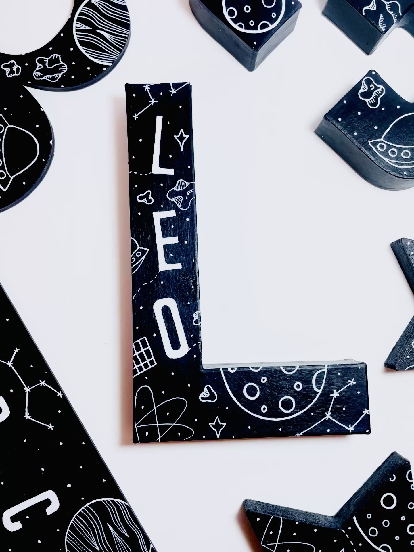 Personalised Space Name Letter
