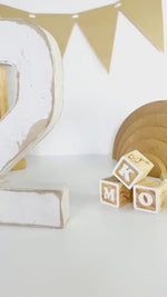 Load and play video in Gallery viewer, Distressed Paper Mache Number 2
