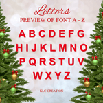 Load image into Gallery viewer, Red &amp; White Christmas Initial Tree Decoration - KLC Creation

