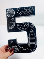 Load image into Gallery viewer, Space Standing Number 3 - KLC Creation
