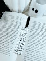 Load image into Gallery viewer, White &amp; Black Ghost Bookmark - KLC Creation
