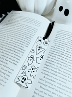 Load image into Gallery viewer, White &amp; Black Ghost Bookmark - KLC Creation
