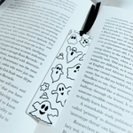 Load image into Gallery viewer, White &amp; Black Ghost Bookmark - KLC Creation
