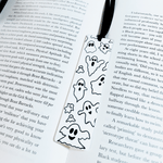 Load image into Gallery viewer, White &amp; Black Ghost Bookmark - KLC Creation
