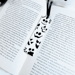 Load image into Gallery viewer, White Wood Pumpkin Bookmark - KLC Creation
