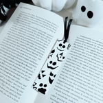 Load image into Gallery viewer, White Wood Pumpkin Bookmark - KLC Creation

