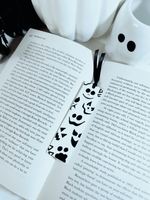 Load image into Gallery viewer, White Wood Pumpkin Bookmark - KLC Creation
