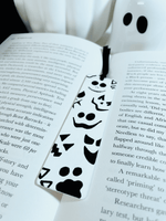 Load image into Gallery viewer, White Wood Pumpkin Bookmark - KLC Creation
