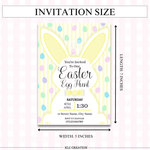 Load image into Gallery viewer, Yellow Easter Egg Hunt Digital Invitation - KLC Creation
